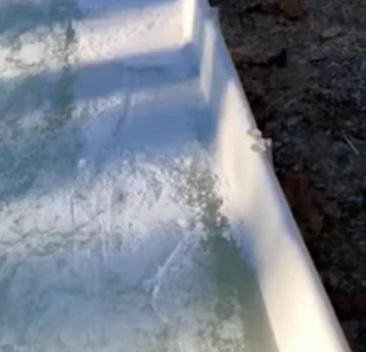 YardRink - Shoveling Your YardRink - Tarp on the Outside